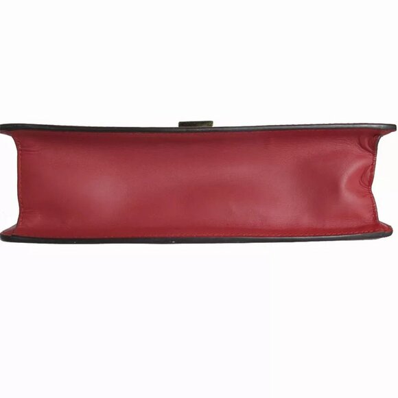 Auth GUCCI SylvieShoulder Bag Red leather - Picture 14 of 15